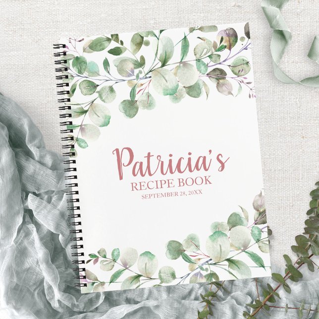 Greenery Eucalyptus Bridal Shower Recipe Book (Creator Uploaded)