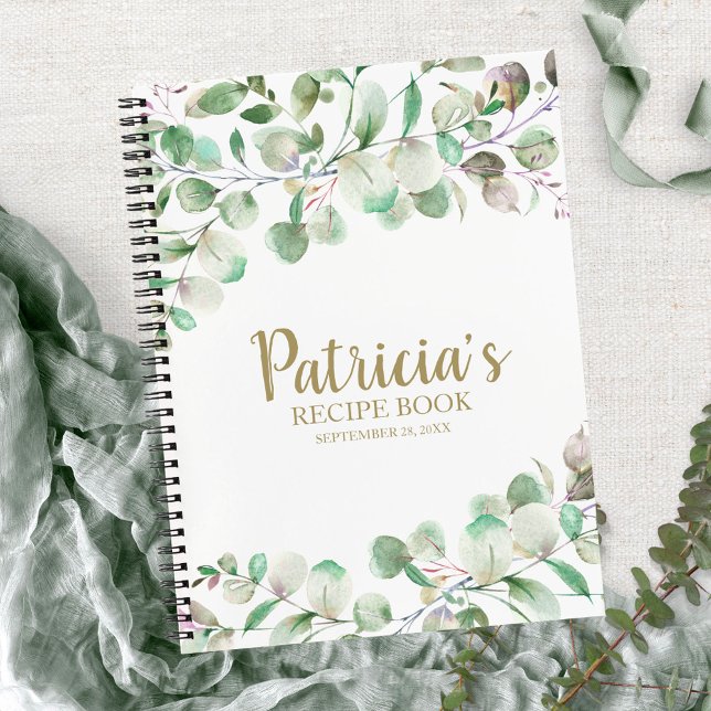 Greenery Eucalyptus Bridal Shower Recipe Book (Creator Uploaded)