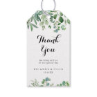 Greenery Eucalyptus Calligraphy Wedding Thank You