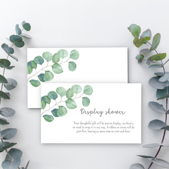 Greenery Eucalyptus - display shower Enclosure Card (Creator Uploaded)