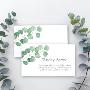 Greenery Eucalyptus - display shower Enclosure Card