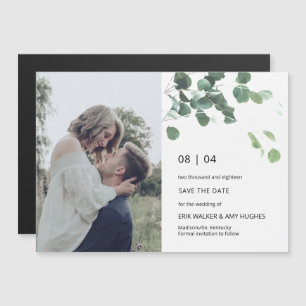 Greenery Eucalyptus Leaf Mod Font Save the Date