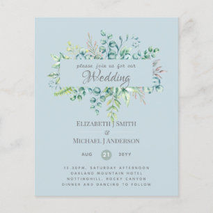 Greenery Eucalyptus Leaves Blue Sky Wedding