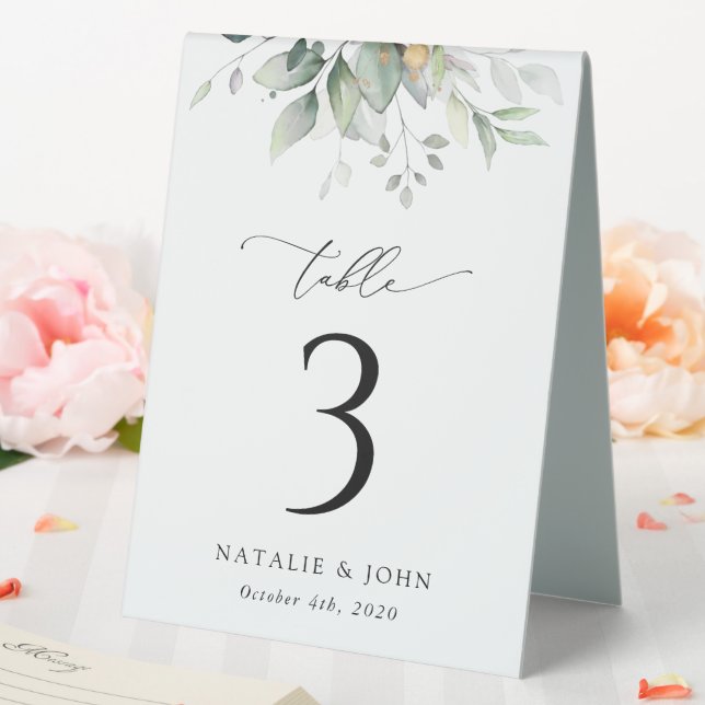 Greenery, Eucalyptus Leaves, Boho, Table Numbers (In SItu (Wedding))
