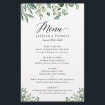 Greenery Eucalyptus Leaves Wedding Dinner Menu<br><div class="desc">Greenery Eucalyptus Leaves Wedding Dinner Menu. For further customisation,  please click the "customise further" link and use our design tool to modify this template. If you need help or matching items,  please contact me.</div>