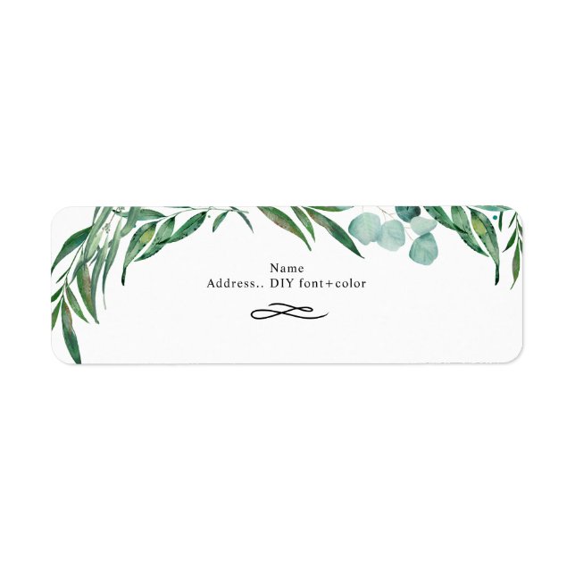 Greenery, Eucalyptus Return Address (Front)