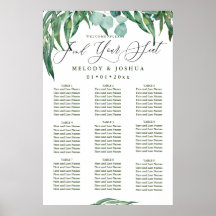 GREENERY EUCALYPTUS SEATING CHART