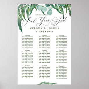 GREENERY EUCALYPTUS SEATING CHART