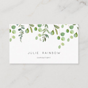 Greenery Eucalyptus Simple Business Card