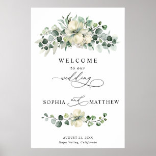 Greenery Eucalyptus Wedding Poster