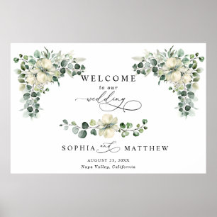 Greenery Eucalyptus Wedding Poster