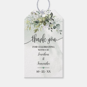 Greenery Eucalyptus Wedding Shower favour tag