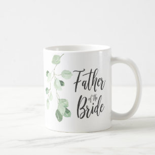 Greenery Father of the Bride Wedding Mug
