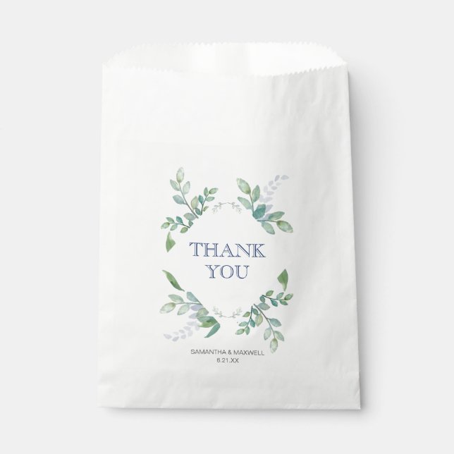 Greenery Favour Bags (Front)