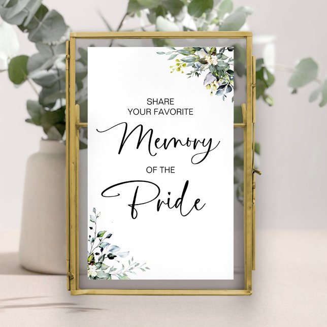 Greenery Favourite Memory Of The Bride Sign (Creator Uploaded)