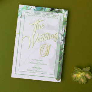 Greenery & Floral Botanical Wedding Invitations