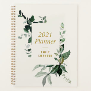greenery foliage 2021 planner