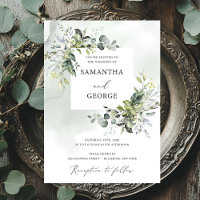 Greenery foliage boho modern eucalyptus wedding