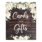 Greenery foliage wood rustic cards and gifts sign