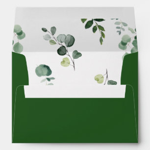 Greenery Foliage Woodland Green Leafy 5x7 Card A7  Envelope