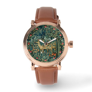 GREENERY,FOREST ANIMALS, DOES ,BIRDS Floral  Watch
