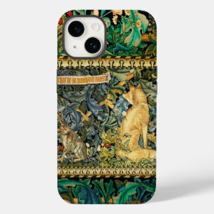 GREENERY,FOREST ANIMALS,FOX AND HARE,GREEN FLORAL Case-Mate iPhone 14 CASE