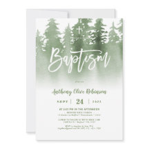 Greenery Forest Photo Baptism