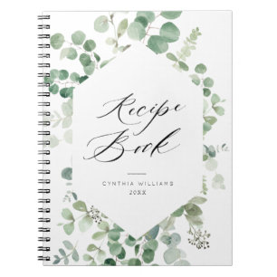 greenery frame Recipe Book