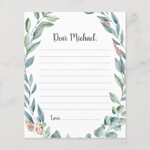 Greenery Frame Time Capsule Card