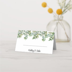 Greenery Garland Place Card