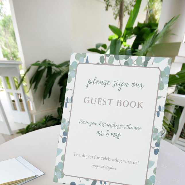 Greenery Guest Book Sign (Creator Uploaded)