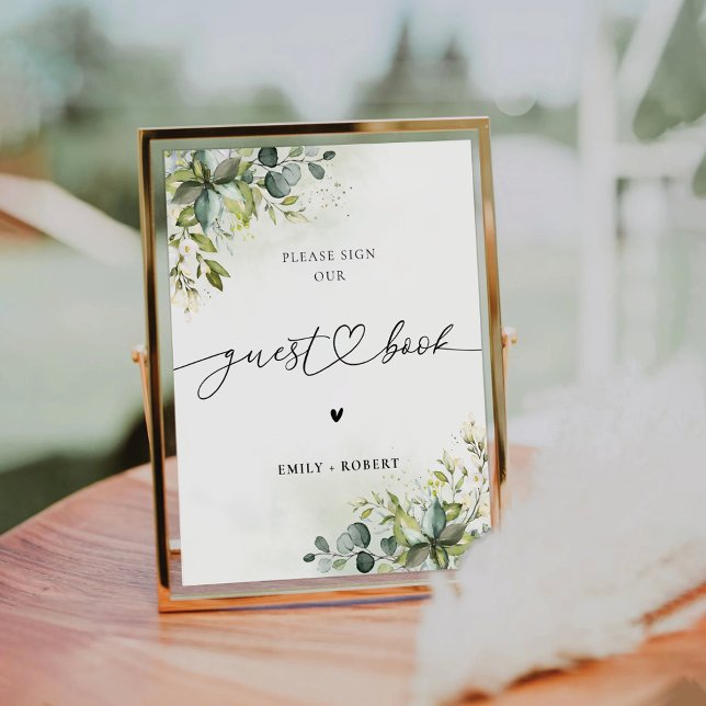 Greenery Guest Book Sign (Creator Uploaded)
