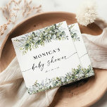 Greenery Herbal Bridal Shower  Square Paper Coaster<br><div class="desc">Greenery Herbal Bridal Shower Square Paper Coaster. This stylish & elegant Bridal Shower Invitation features gorgeous hand-painted Greenery Herbal. Find matching items in the Greenery Herbal Fresh Collection.</div>