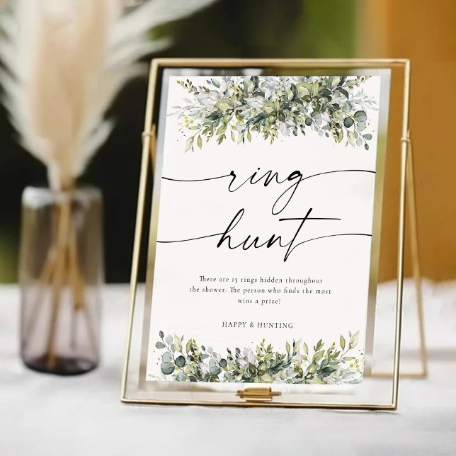 Greenery Herbal Ring Hunt Sign (Creator Uploaded)