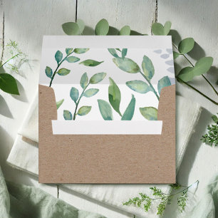 Greenery Invitations Envelope