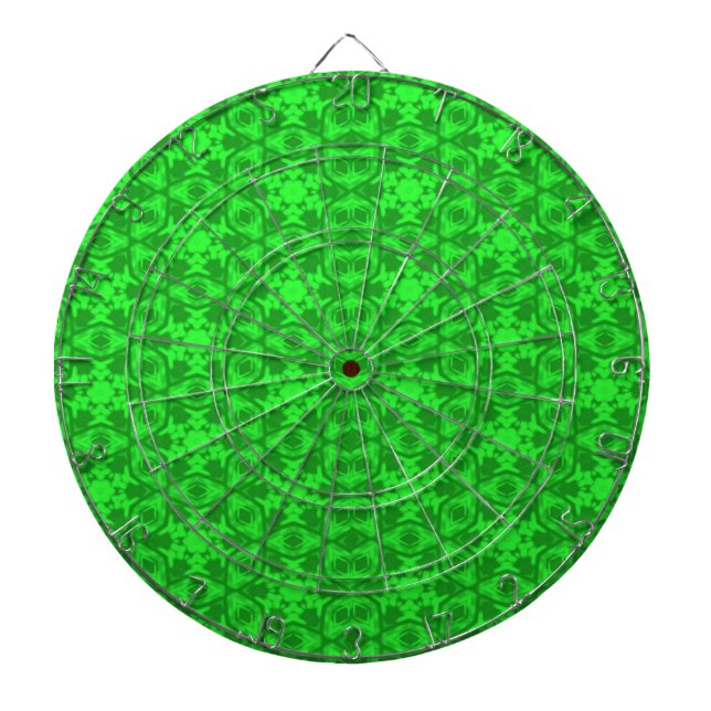 Greenery Kaleidoscope Dartboard (Front)