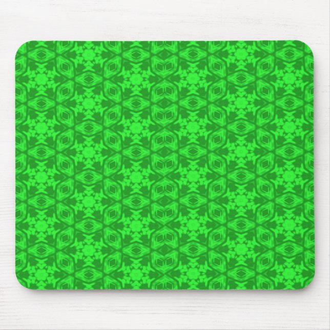Greenery Kaleidoscope Mouse Mat (Front)
