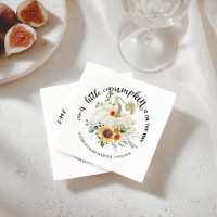 Greenery Little Pumpkin Fall Baby Shower Napkins