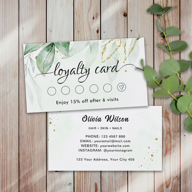 Greenery loyalty card (Creator Uploaded)