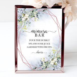 Greenery Mimosa Bar Sign