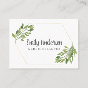 Greenery modern Business card   elegant cute