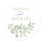 Greenery Olive Branch Baby's Breath Envelope