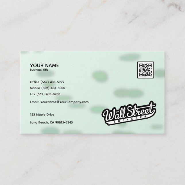 Greenery / Organic Business Card Design (Front)