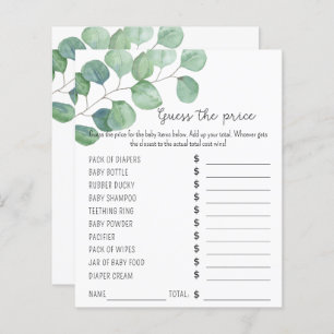 Greenery Party games   Price Guess Game