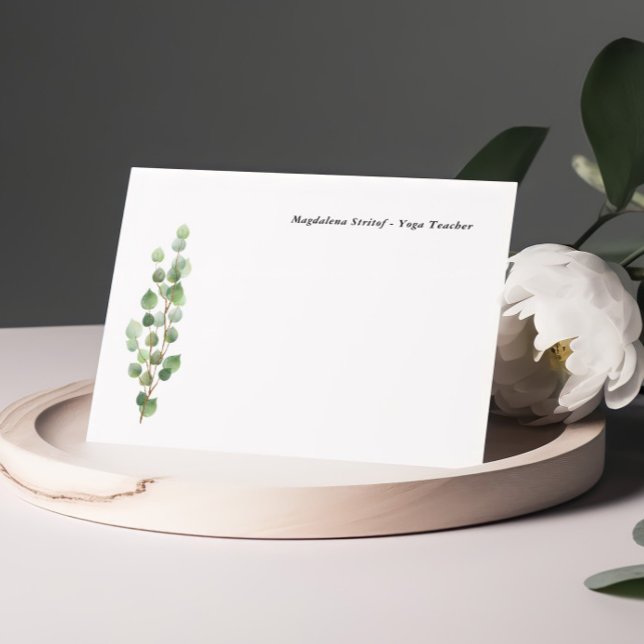 Greenery Personalised Note Cards (Creator Uploaded)