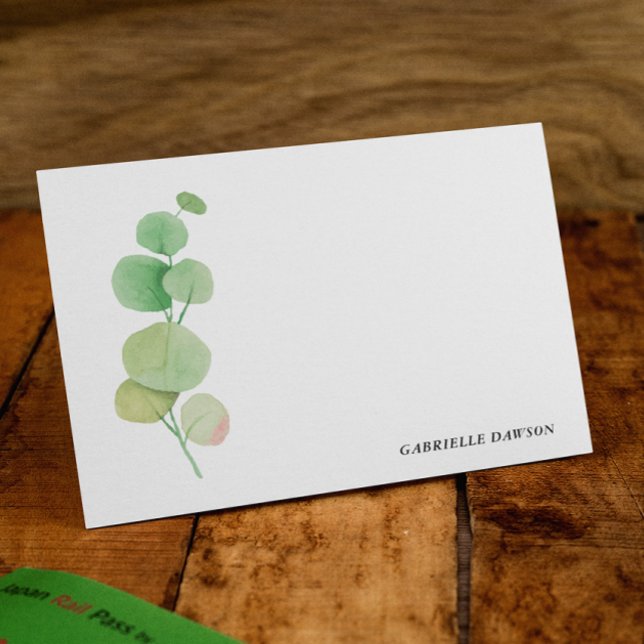Greenery Personalised Note Cards (Creator Uploaded)
