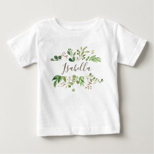 Greenery personlized baby T-Shirt