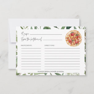 Greenery Pie Kitchen Bridal Shower Recipe Cards