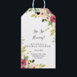 Greenery Pink Blush Sip Sip Hooray Bridal Shower Gift Tags<br><div class="desc">These greenery pink blush sip sip hooray bridal shower gift tags are perfect for a simple wedding shower. The design features hand-painted illustrated beautiful pink,  blush and yellow peonies with green foliage.</div>