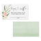 greenery pink girl baby shower diaper raffle cards